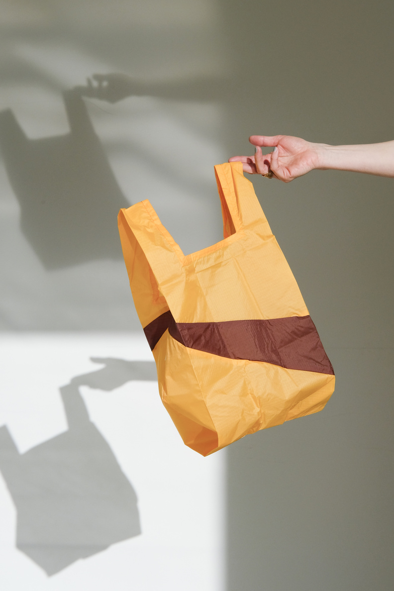 susan bijl shopping bag reflect brown medium